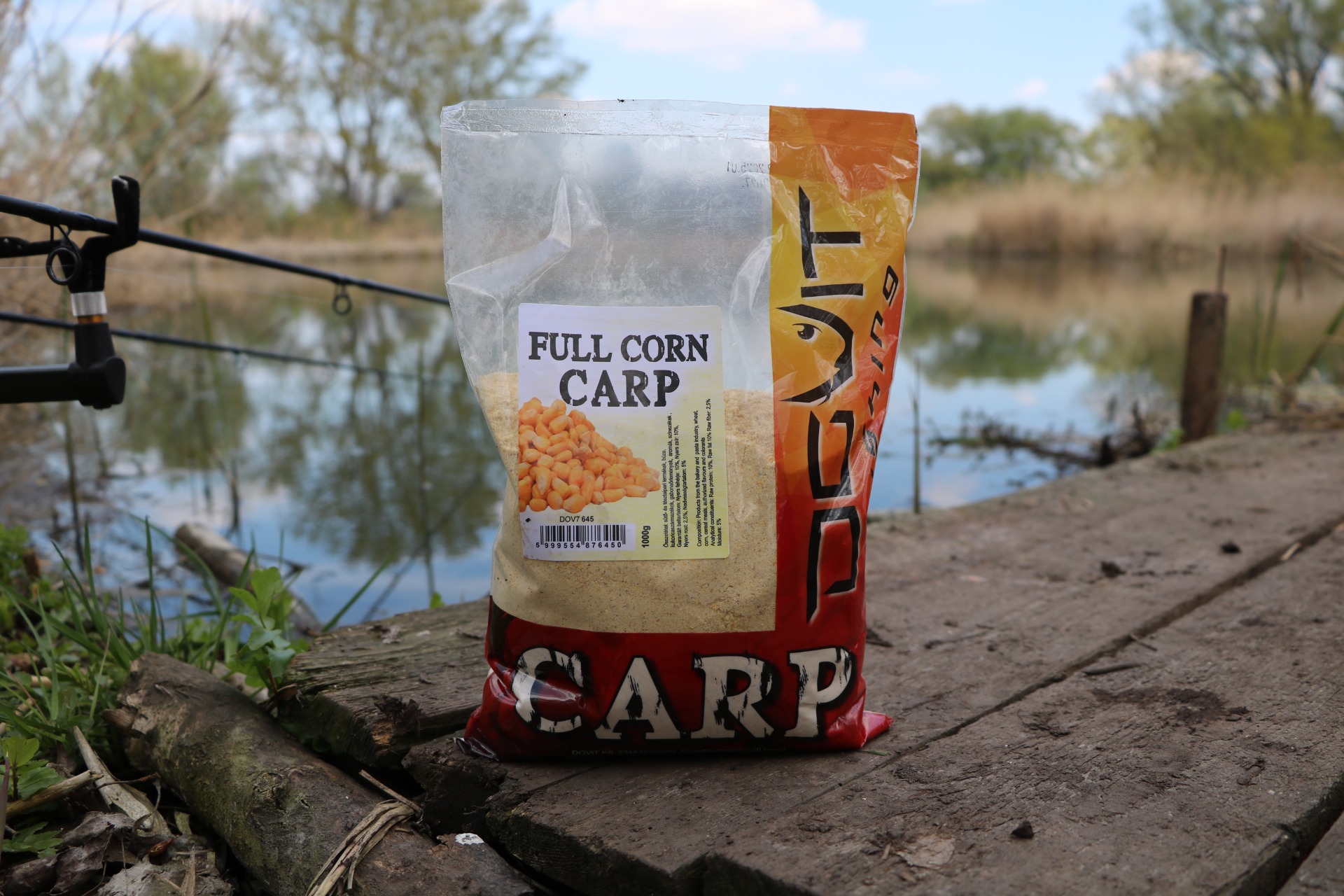 PRK Full Corn Carp etetőanyag csatornaparti horgászaton
