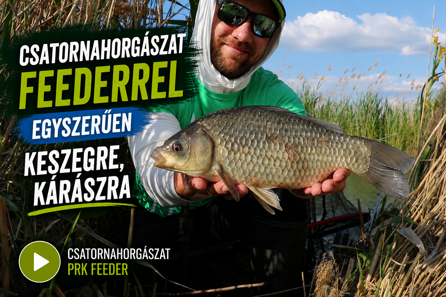 Csatornahorgászat feederrel keszegre és kárászra